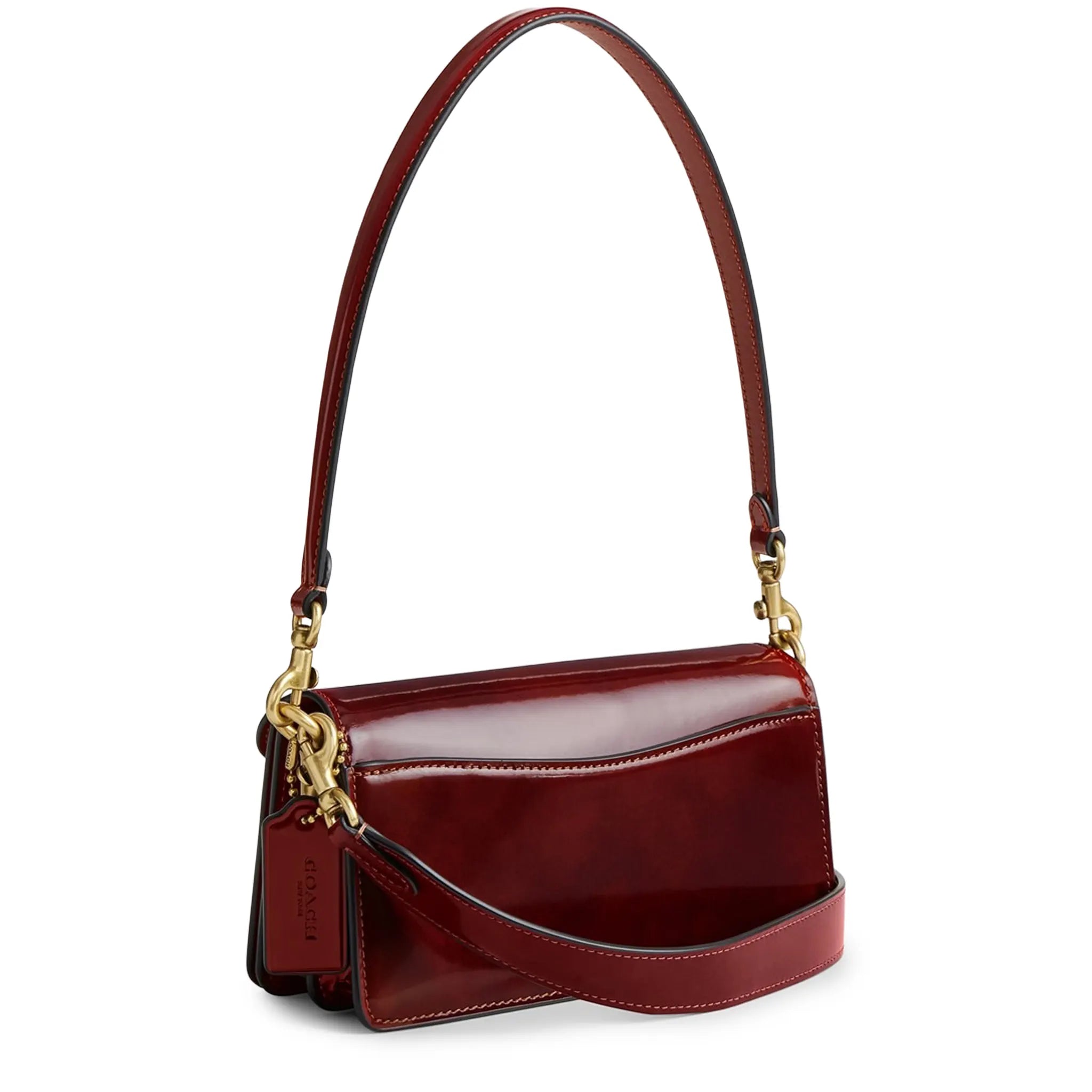 Front Side View of Coach Tabby 20 Dark Neutral Shoulder Bag